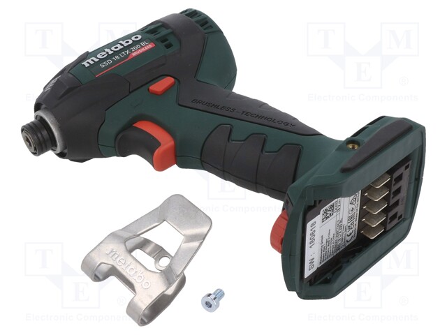 Impact driver; Power supply: Li-Ion 18V rechargeable battery