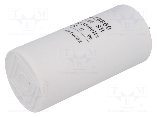 Capacitor: motors, run; 50uF; 450V; Ø50x106mm; -25÷70°C; ±5%; 3000h