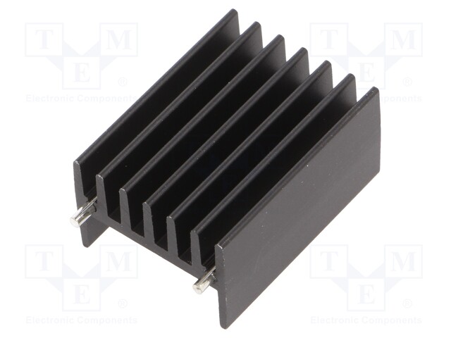 Heatsink: extruded; TO264; black; L: 16mm; W: 23.4mm; H: 32mm; 11°C/W