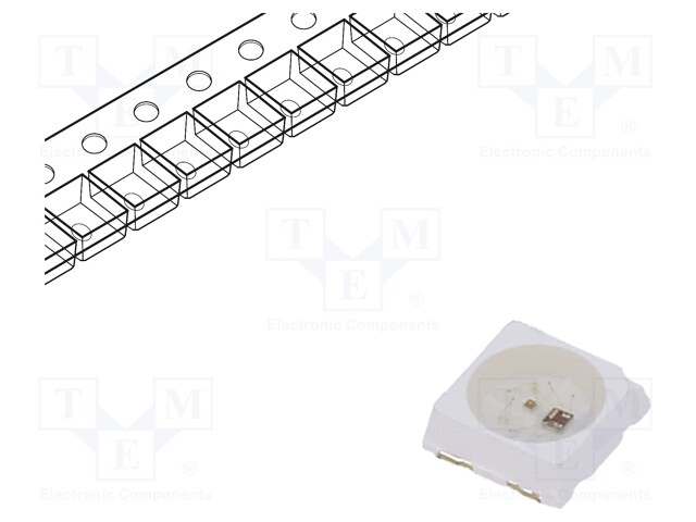 LED; SMD; 3535,PLCC4; RGB; 3.5x3.7x1.1mm; 3.7÷5.5V