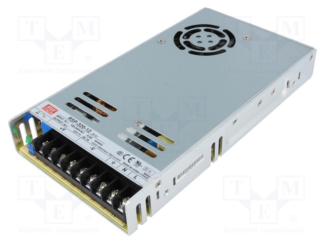 Power supply: switched-mode; modular; 320.4W; 12VDC; 215x115x30mm