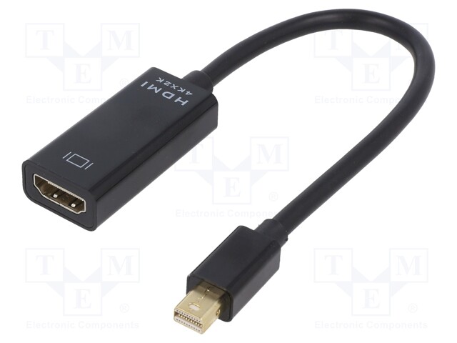 Adapter; DisplayPort 1.2,HDMI 1.3; 0.15m; Colour: black