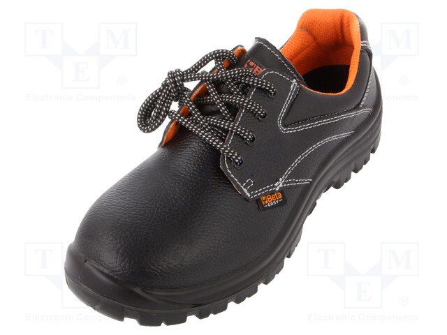 Shoes; Size: 44; black; Mat: leather; with metal toecap