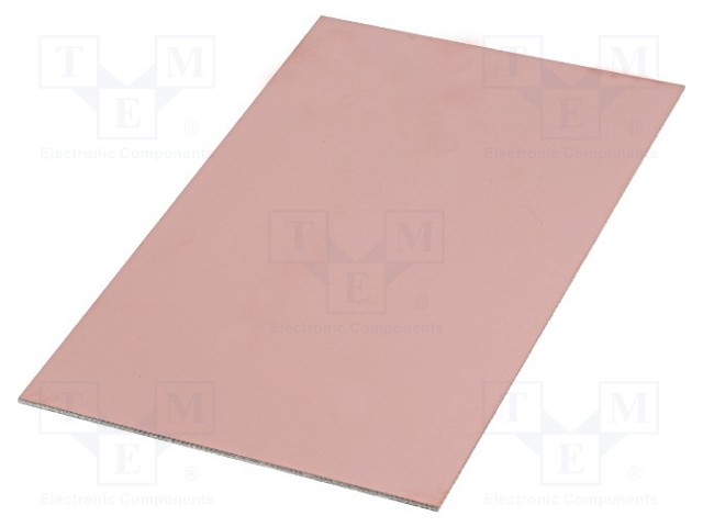 Laminate; FR4; 1.5mm; L: 160mm; W: 100mm; Coating: copper