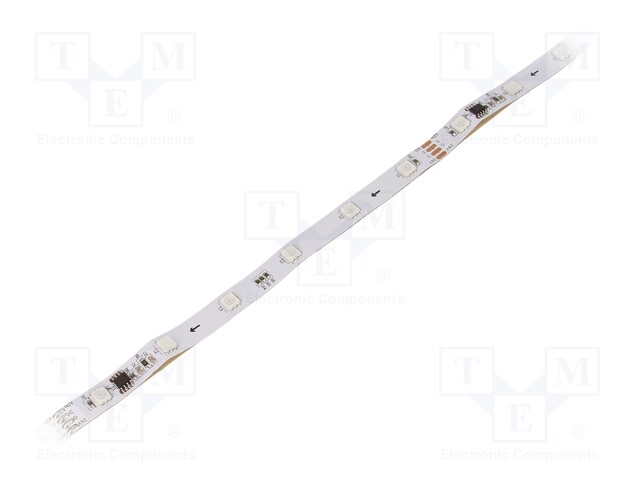 Programmable LED tape; RGB; LED/m: 36; SMD; 5050; 24V; 10mm; 120°