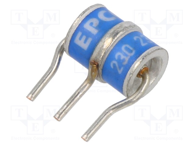 Arrester: surge arrester; THT; Leads: 3 leads; Ubr type: 230V; 10GΩ