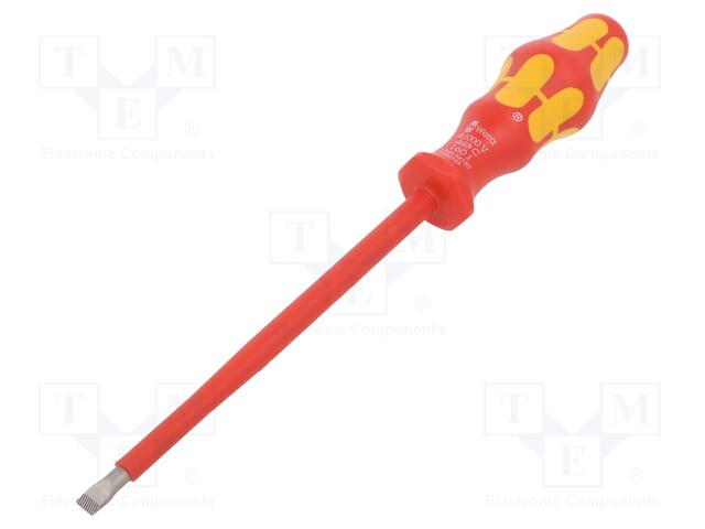 Screwdriver; insulated; slot; 6,5x1,2mm; Blade length: 150mm