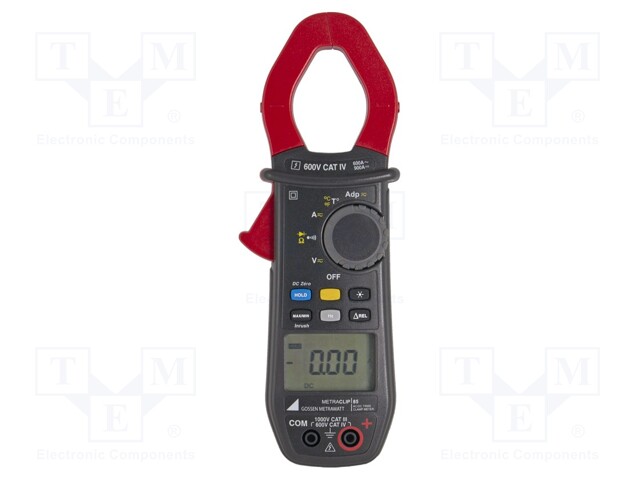 AC/DC digital clamp meter; Øcable: 34mm; LCD 4 digits (60000)