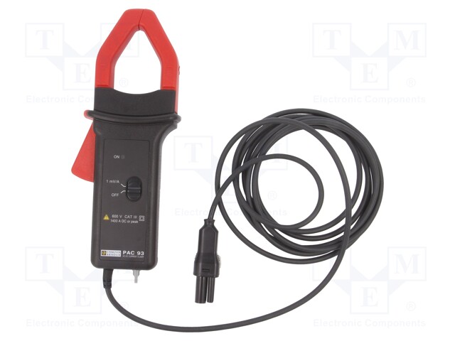 AC current clamp adapter; Øcable: 39mm; I AC: 1÷1200A; 540g