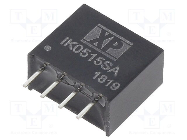 Isolated Board Mount DC/DC Converter, ITE, 1 Output, 250 mW, 15 V, 16.67 mA