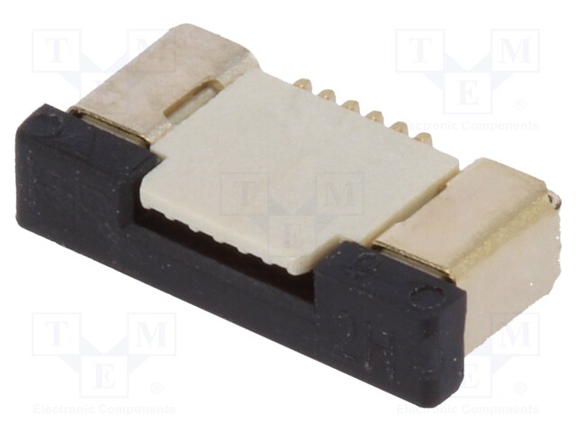 Connector: FFC (FPC); horizontal; PIN: 6; ZIF,top contacts; SMT