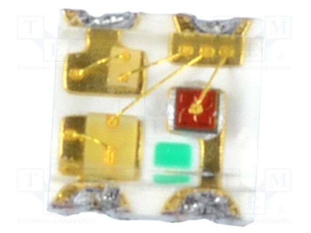 LED; SMD; 0605; RGB; 1.6x1.6x0.7mm; 120°; 2.2÷2.8/3.2÷4/3.2÷4V