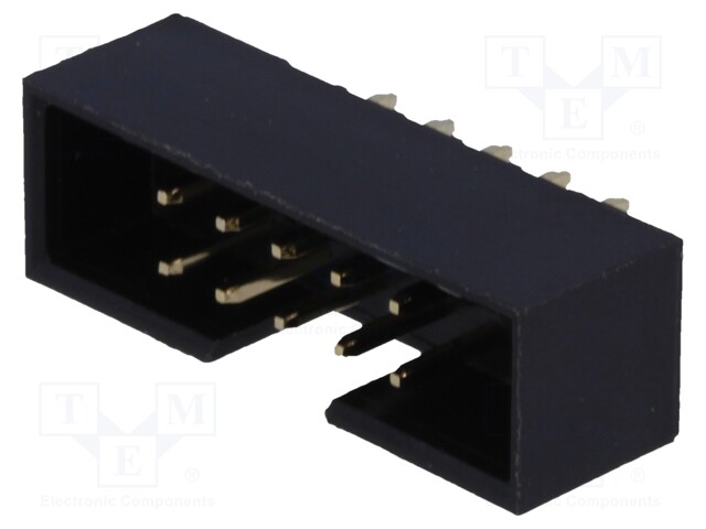 Socket; IDC; male; PIN: 10; straight; THT; gold-plated; 2mm