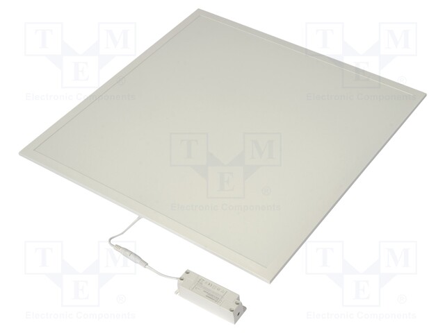 Lamp: LED light panel; PANEL VALUE 600; 4000K; IP20; Body: white