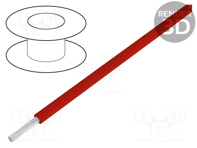 Wire; ÖLFLEX® HEAT 180 FZLSi; stranded; Cu; 1x1,5mm2; silicone