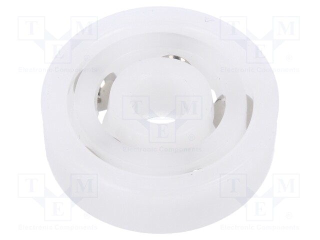 Bearing: ball; Øint: 4mm; Øout: 16mm; W: 5mm; Cage: polyamide