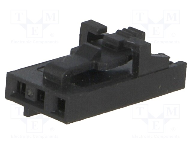 Plug; wire-board; female; 2.54mm; PIN: 3; w/o contacts; for cable