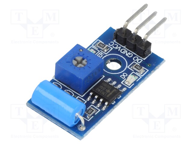 Sensor: vibration; 32x14mm; 3÷5VDC; Application: ARDUINO