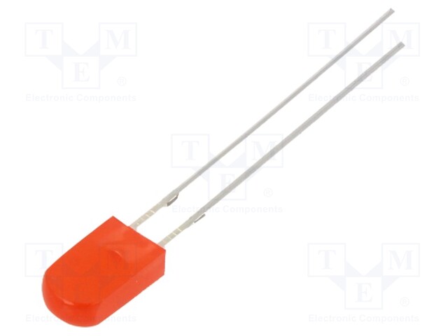 LED; rectangular; 2.43x5x8.6mm; red; 150÷220mcd; 100°; 20mA