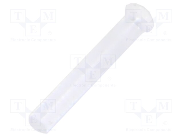 Fiber for LED; round; Ø1.3mm; Front: flat; straight