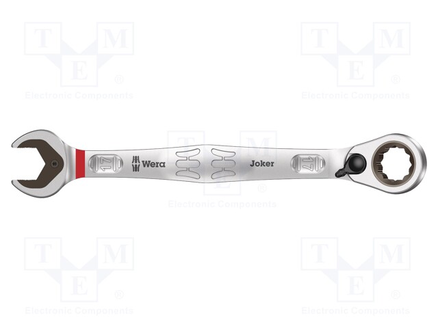 Key; combination spanner,with ratchet; 17mm; Overall len: 225mm