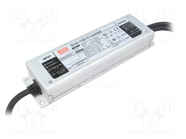 Power supply: switched-mode; LED; 133W; 54÷95VDC; 1400mA; IP67