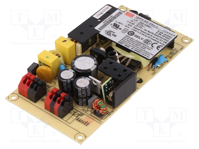 Power supply: switched-mode; LED; 58W; 24VDC; 2.4A; 180÷295VAC