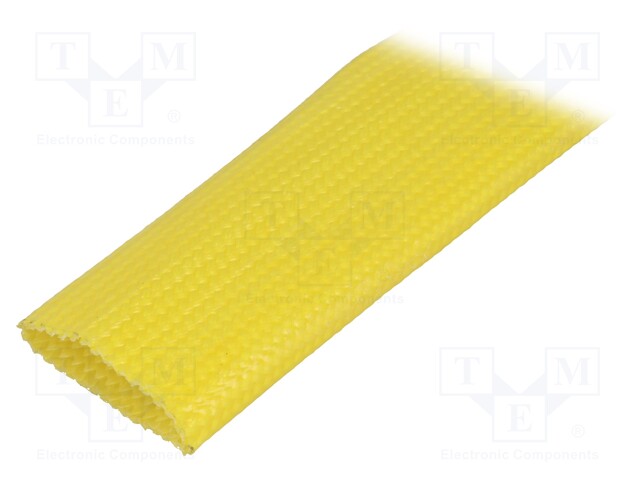 Insulating tube; yellow; -30÷155°C; Øint: 22mm; L: 5m; 3kV/mm