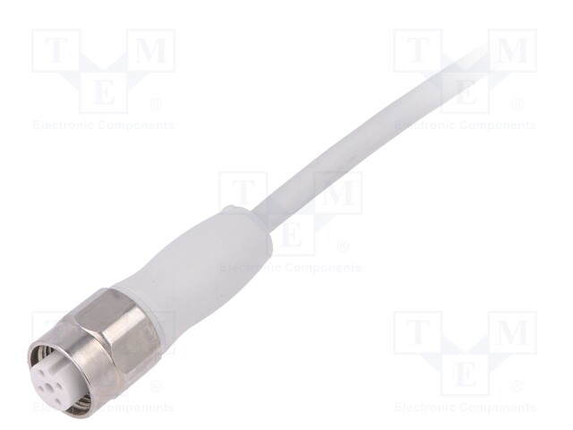 Connection lead; M12; PIN: 4; straight; 7.5m; plug; 250VAC; 4A