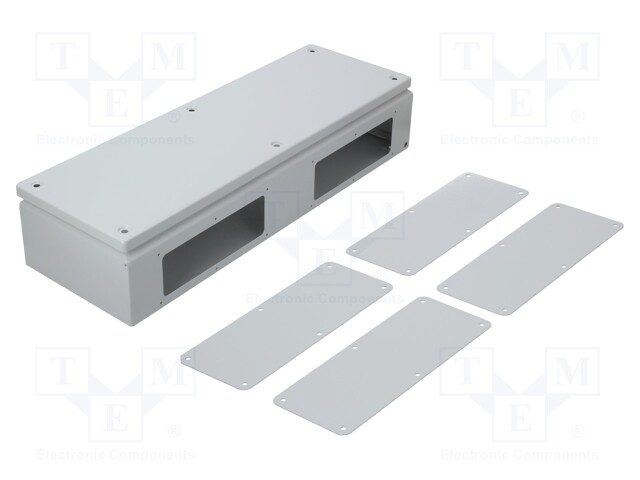 Enclosure: multipurpose; X: 200mm; Y: 600mm; Z: 120mm; with flange