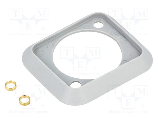 Socket gasket; grey; Case: XLR standard; 19x24mm