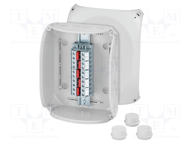 Enclosure: junction box; IP66; grey