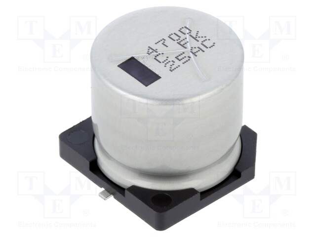 Capacitor: electrolytic; low impedance; SMD; 4700uF; 16VDC; ±20%