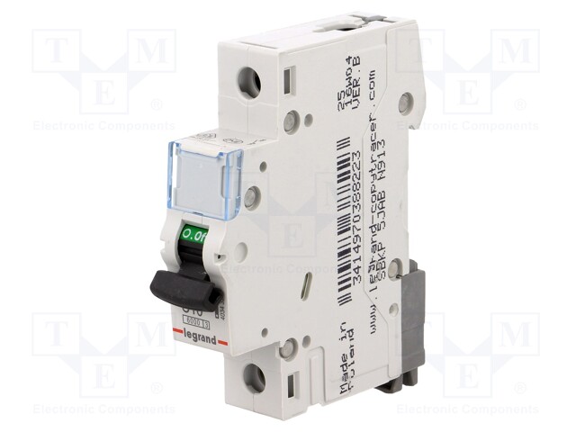 Circuit breaker; 230VAC; Inom: 10A; Poles: 1; DIN; Charact: C; 6kA