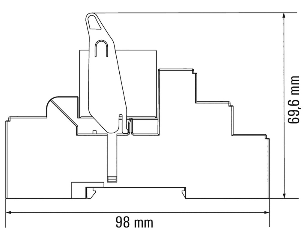 Relay: interface; DPDT; Ucoil: 24VDC; 8A; DIN; Variant: Relay set