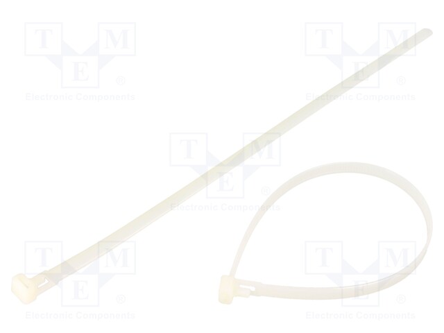 Cable tie; multi use; L: 300mm; W: 7.6mm; polyamide; 230N; natural