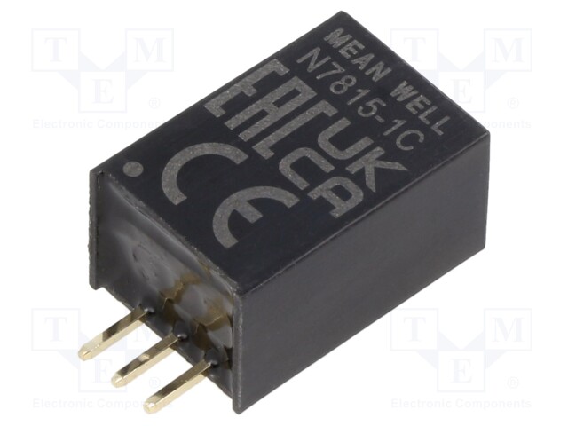 Converter: DC/DC; Uin: 20÷36V; 15/-15VDC; Iout: 0÷1000mA; 4g; 500kHz