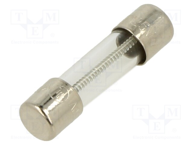 Fuse: fuse; time-lag; 2A; 250VAC; cylindrical; 5x20mm; brass; 5TT