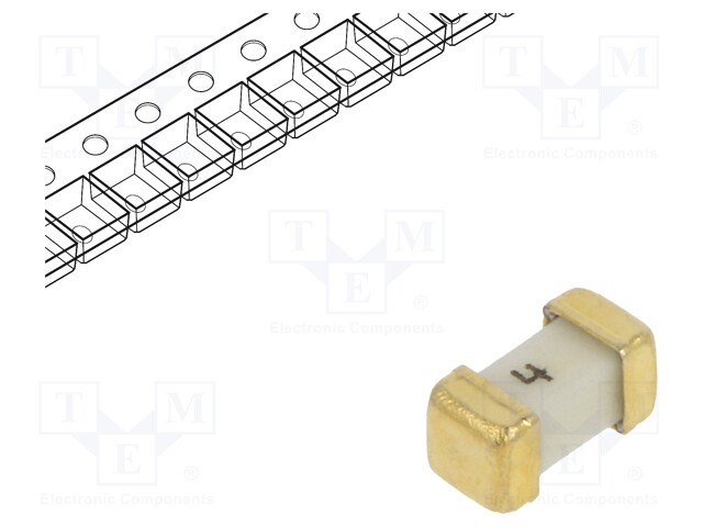 Fuse: fuse; quick blow; 4A; 75V; SMD; ceramic; Case: 1206; 458