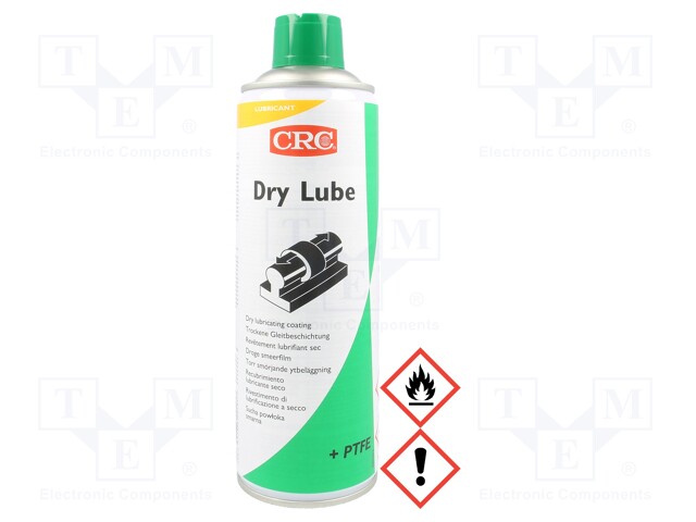 Grease; white; spray; Ingredients: PTFE; can; Dry Lube; 500ml