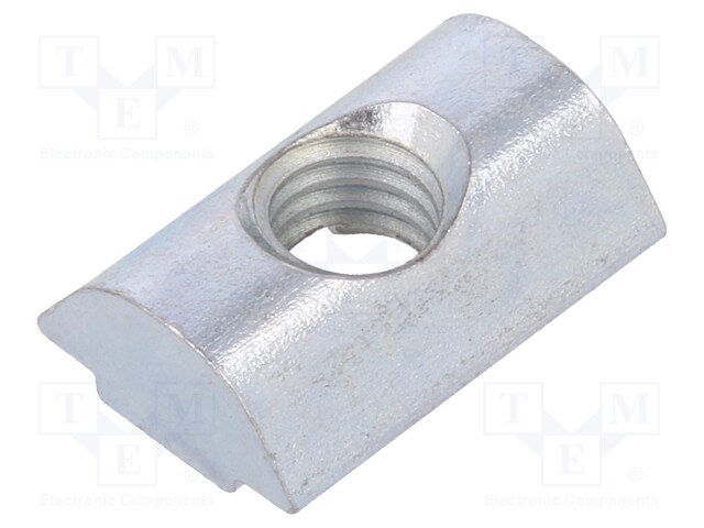 Nut; for profiles; Width of the groove: 6mm; steel; zinc