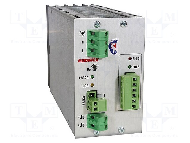 Power supply: switched-mode; modular; 600W; 48VDC; 66x111x262mm