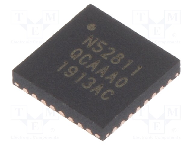 IC: SoC; I2C,PDM,PWM,QDEC,SPI,UART; SMD; QFN32; Ciphering: AES128