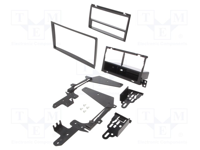 Radio mounting frame; Nissan; 1 DIN,2 DIN; black