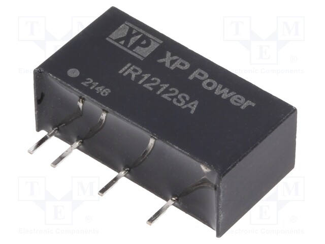 Converter: DC/DC; 3W; Uin: 12V; 12VDC; Iout: 250mA; SIP; 2.8g; 85kHz