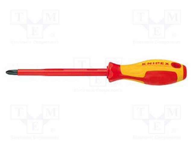 Screwdriver; insulated; Phillips; PH1; Blade length: 80mm; 1kVAC