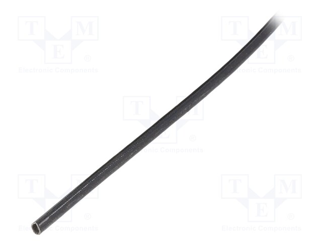 Insulating tube; black; -20÷155°C; Øint: 2.5mm; L: 100m