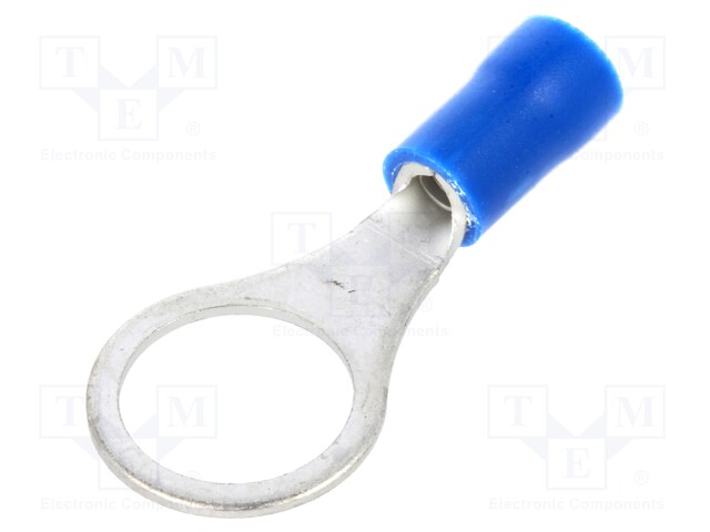 Ring terminal; M10; Ø: 10.5mm; 1.5÷2.5mm2; crimped; for cable; blue