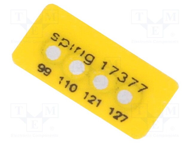 Temperature indicator; Micro-CelsiStrip; 99,110,121,127°C; °C