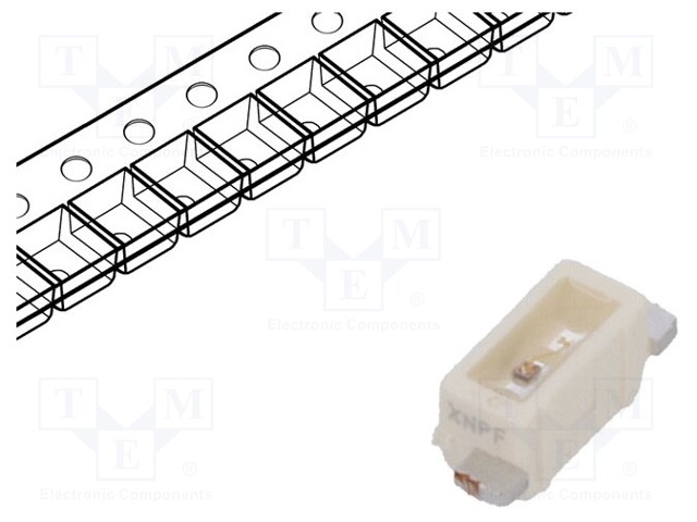 LED; SMD; 1204; yellow; 480÷950mlm; 140÷355mcd; 3.1x1.3x1.2mm; 120°